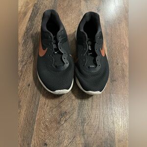 Nike Black and Orange Sneakers